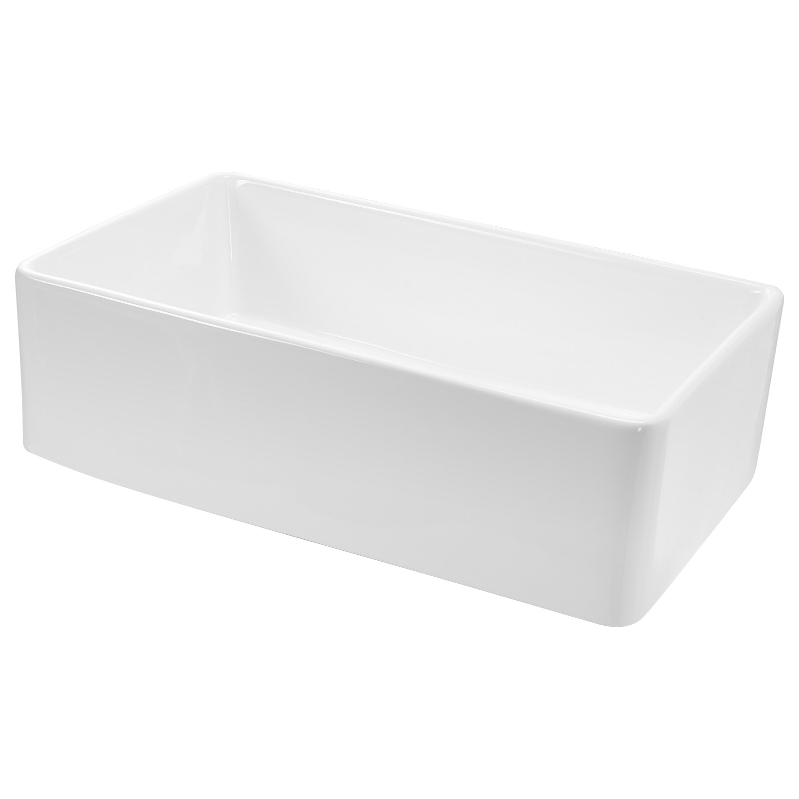 Farmhouse Sink Undermount Kitchen Single Bowl Fireclay White_voghion.com
